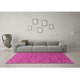 thumbnail image 3 of Ahgly Company Indoor Round Abstract Pink Modern Area Rugs, 6' Round, 3 of 4
