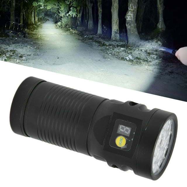 Lampe de Poche Multifonctionnelle la Plus Lumineuse LED 8 Modes Type C 9000mAh Étanche Lumière Extérieure Multifonctionnelle pour le Camping