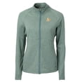 thumbnail image 2 of Women's Cutter & Buck Heather Green Athletics Adapt Eco Knit Raglan Full-Zip Jacket, 2 of 3