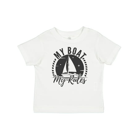 

Inktastic My Boat My Rules Sailing Captain Boys or Girls Toddler T-Shirt