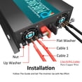 thumbnail image 4 of Inversor solar WZRELB de 3000 W de onda sinusoidal pura 12 V a 120 V, 4 of 7