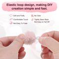 thumbnail image 2 of Uxcell 35-Pack Faux Fur Pom Poms, 1.2 Inch/ 3 cm Soft Fluffy PomPoms Balls Faux Rabbit Fur with Elastic Loop for DIY[Pink], 2 of 7