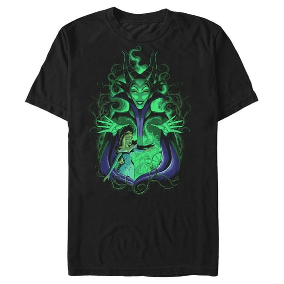 Men's Sleeping Beauty Maleficent Green Glow  Graphic T-Shirt