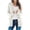 White, variant on Women's Button Front Pocket Cardigan, Long Sleeve Knit Sweater Jacket , Button-Front Cardigan, Pocket Knit Sweater, Casual Lounge Coat White 3Xl