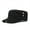 Black, variant on Men Cotton Army Cadet Combat Hat Duckbill Flat Baseball Military Adjustable Cap
