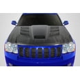 thumbnail image 1 of 2005-2010 Jeep Grand Cherokee Carbon Creations DriTech Viper Look Hood - 1 Piece, 1 of 8