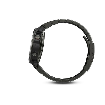 Garmin - fēnix 5 Sapphire GPS Smartwatch 30mm Fiber-Reinforced Polymer - Slate Gray