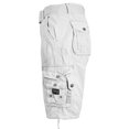 thumbnail image 2 of Men's Belted Cargo Shorts 100% Cotton Distressed Washed Style, 2 of 4