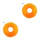 thumbnail image 4 of Greeniant Pet Chew Toy Training Squeak Ring Ball TPR Molar Sound Interactivo Juego Juguete, Naranja, L naranja L 2piezas, 4 of 6
