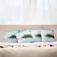 thumbnail image 7 of Ambesonne Nature Throw Pillow Cover 4 Pack, Spring Time Sunset Lake, 16", Blue and Green, 7 of 7