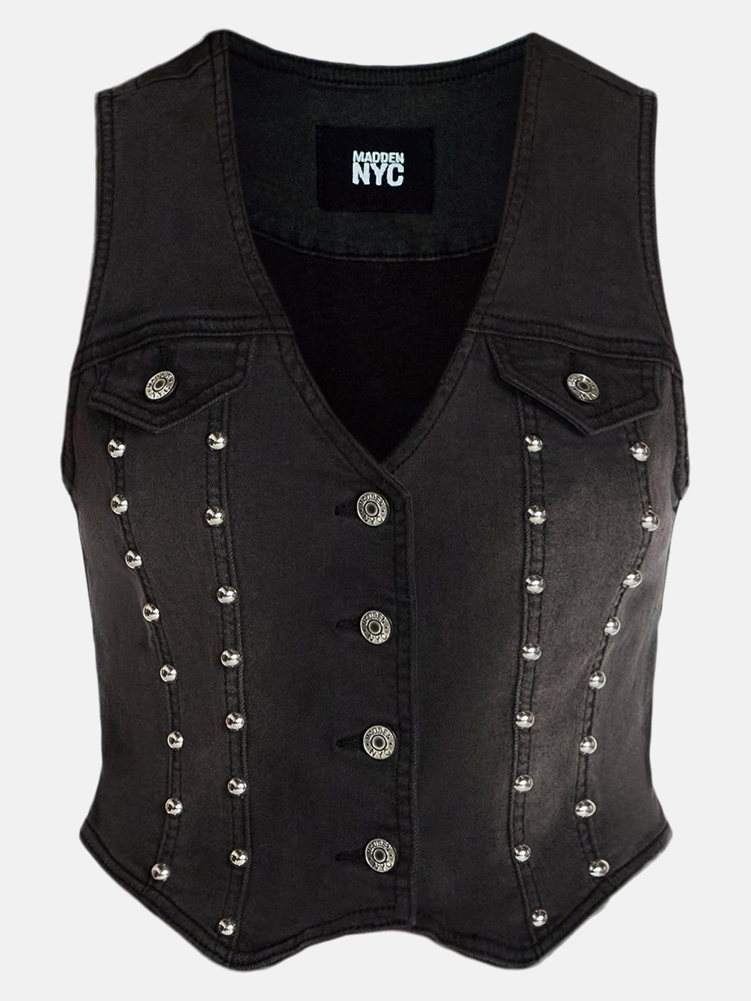 Madden NYC Women's Studded Vest, Sizes XXS-XXL
