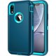 thumbnail image 1 of wonima11 for iPhone XR Case, Heavy Duty Shockproof Dust/Drop Proof 3 Layer Full Body Protection Rugged Cover Case for Apple iPhone XR 6.1",Turquoise, 1 of 1