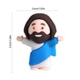 thumbnail image 3 of Miniaturas religiosas, colores variados, muñecas pequeñas, estatuillas, 50 piezas de tamaño 3,2 x 2,6 cm, material de PVC para Pascua, eventos religiosos, recuerdos para fiestas, 3 of 6
