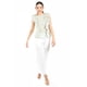 thumbnail image 5 of Blusa de chifon con olanes Roman Fashion /Juvenil, 2669 (Pistache) verde claro M, 5 of 5