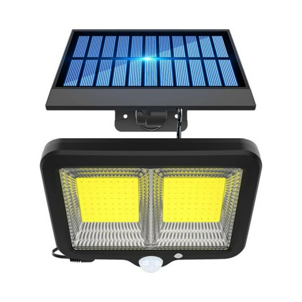Cateissary Lámpara de pared solar para exteriores, impermeable, tipo dividido, para jardín, villa, farola LED para porche, patio, 150 COB
