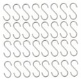 thumbnail image 4 of 50 ganchos en forma S para colgar, secar y tocino, ganchos colgantes, estante almacenamiento para bolsas baño industriales, cocina, 4 of 9
