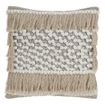 thumbnail image 1 of SARO 2645.N18S Down Filled Throw Pillow with Fringe Moroccan Design  Natural, 1 of 1