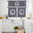 thumbnail image 3 of Ethnic Style Elephants Kitchen Curtains Valances and Tiers Set of 3 Retro National Animal Floral Tier Curtains and Valance with Rod Pocket for Small Windows, 27.5"x36", 3 of 9