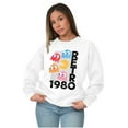 thumbnail image 4 of Retro PACMAN Arcade Game Characters Sweatshirt for Men or Women Brisco Brands M, 4 of 6