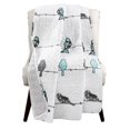 thumbnail image 4 of Lush Decor Rowley Birds Throw Blanket Blue & Gray 60"" L x 50"" W, 4 of 5