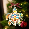thumbnail image 4 of YiJuHui 1pcs Stained Glass Sea Turtle Ornament with Inspirational Story Card, Sun Catcher Window Hanging for Home Decor, Spiritual Gift for Women, Patience Symbol Wall Art, 4 of 6