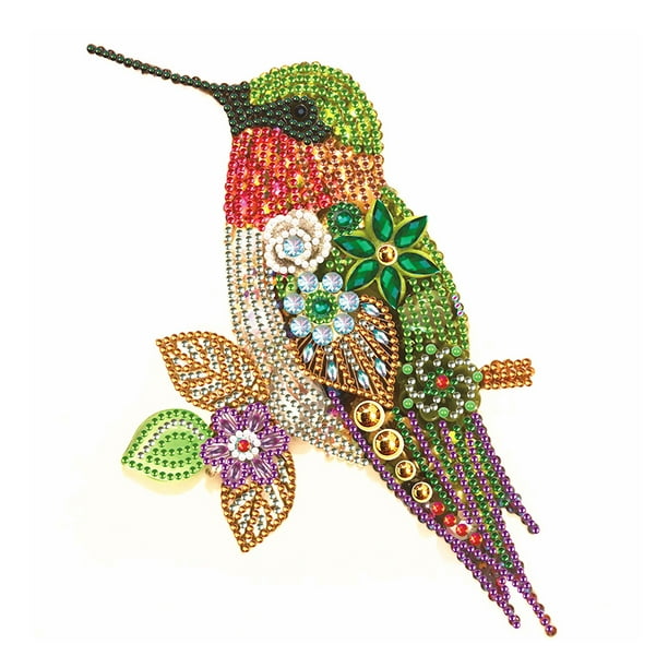 Kit de pintura de diamante 5D de mosaico en forma especial de búho de colibrí artesanal de dibujo DIY FLhrweasw Nuevo