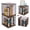 Diamond Mesh-Walnut-11.8"x12.6"x13.7", variant on Cube Storage Shelves Diamond Mesh-White-11.8"x12.6"x13.7" Stackable Bedroom Living Room Organizer