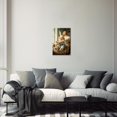 thumbnail image 2 of ZHONGYUTONG Easter Canvas Wall Decor Vintage Bunny Picture Wall Art Cute Rabbit Art Prints for Nursery Kids Bedroom Framed (12.00" x 18.00"), 2 of 5