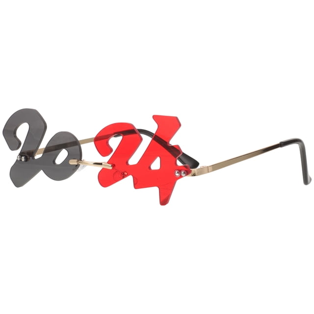 FESTFENDS New Year Party Favors Sunglasses Props Rimless Design 1Pack for Birthday Celebrations