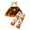 Z4 Brown, variant on YDOJG Toddler Girls Outfit Kids Boys Outfit Thanksgiving Prints Long Sleeves Tops Pants 2Pcs Set Outfits