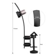 thumbnail image 2 of Graflsoa Durable Metal Drum Rim Microphone Clamp with Adjustable Height for Superior Sound Quality, Shockproof Design, Easy Installation, Black Finish, 16.5cm Size, 138g Weight, 2 of 6