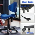 thumbnail image 6 of JJS Home Office Low Back Computer Executive Chair, Ergonomic Mesh Chair with Extra Large Base and Pads,BLUE, 6 of 6