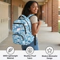 thumbnail image 3 of Bulopur Camo Shark Kids Backpack for Boys, Cute School Bag Lightweight/Breathable/Durable/Waterproof Multi-Pocket Book Bag for Back to School, 3 of 7