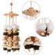 thumbnail image 3 of Loro, 3 piezas de masticable de madera para pájaros con soporte, escalera, columpio para cacatúa, jaula para pájaros, accesorios de juguete, 3 of 5