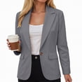 thumbnail image 5 of Towmus Womens Casual Blazers Business Casual Lightweight Suit Dressy Long Sleeve Loose Fit Work Office Jacket with Pockets, 5 of 6