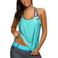 thumbnail image 2 of Haut de Tankini à Dos Nageur à Rayures Imprimées pour Femmes Sans Bas S - TTTG, 2 of 5