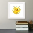 thumbnail image 5 of Gallery Pops Pokemon - Pikachu Sparkle Badge Wall Art, White Framed Version, 12" x 12", 5 of 5
