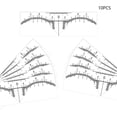 thumbnail image 3 of Eyebrow Ruler, Eyebrow Stencil Microblading Ruler, Disposable Eyebrow Template Eyebrow Ruler Sticker, Eyebrow Shape Kit for Microblading Supplies, 3 Minutes Makeup Tools For Eyebrow, 3 of 8