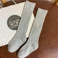 thumbnail image 3 of Esaierr 3 Pack Toddler Girls Long Socks for Kids Baby Knee High Socks Cotton Socks for 1-10Y, 3 of 5