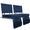Blue, variant on FREESKY 2-Pack Stadium Seats for Bleachers, 2.8" Extra Thick Padded Cushion & Back Support, 380lbs Load Capacity, Portable Foldable Sports Chairs with Storage Pocket, Blue
