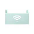 thumbnail image 1 of Wosthever Caja de almacenamiento organizador de enrutador WiFi estante de pared soporte colgante para el hogar estante montado autoadhesivo Almacenamiento y organización del hogar Verde claro, 1 of 6