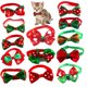 thumbnail image 2 of Suministros para mascotas, pajarita navideña, lazo para gato, patrón de nieve, correa ajustable para el cuello, Diadema, Perro, Navidad, bufanda para Perro, Ошейник Для Собак, 2 of 5