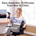 thumbnail image 4 of TMV Ergonomic Mesh Office Chair - High Back Gaming Desk Chair, Computer Chair with Lumbar Support & Wheels, Modern Vanity Chair for Home Office,Living Room,Bedroom,Black, 4 of 9