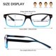 thumbnail image 2 of 6 pares de gafas de lectura con bloqueo de luz azul for hombres y mujeres, gafas de ordenador con bisagra de resorte y marco ligero, elegantes lectores antifatiga ocular for uso diario, 2 of 4
