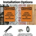 thumbnail image 3 of Active Shooting Range Ahead No OSHA WARNING Aluminum Sign 10 Inch x 7 Inch - 5 Pack, 3 of 8