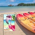 thumbnail image 6 of Hello Summer Flamingo Welcome Garden Flag 12 x 18 Inch Small Vertical Double Sided Seasonal Decoration Outside Decor for House Home Yard, 6 of 6