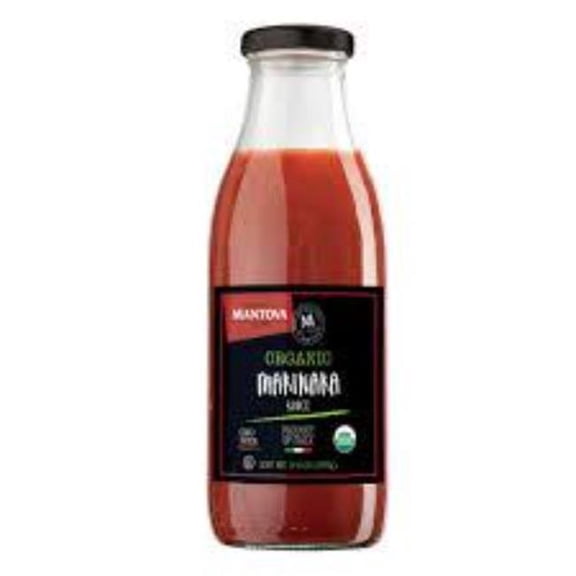 Mantova Organic Marinara Pasta Sauce, 17.6 oz (Pack of 2)