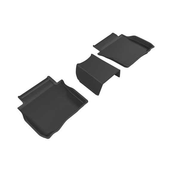 3D MAXpider Second Row Custom Fit All-Weather Floor Mat for Select Buick LaCrosse Models - Kagu Rubber (Black)