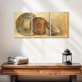 thumbnail image 2 of Elephant Stock Woven Vessels Iv Wall Art - Horizontal Multi Panel Canvas - Living Room Wall Decor - Our America Multi Panel - Teal And Brown Decor By Albena Hristova - 26" x 12", 2 of 4