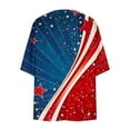 thumbnail image 5 of JURANMO Women's American Flag Kimono Cardigan Plus Size 3/4 Sleeve Shawl Chiffon Cardigans 4th of July Lightweight Beach Cover Up Patriotic Outfits Multicolor M Sale of The Day Clearance, 5 of 6